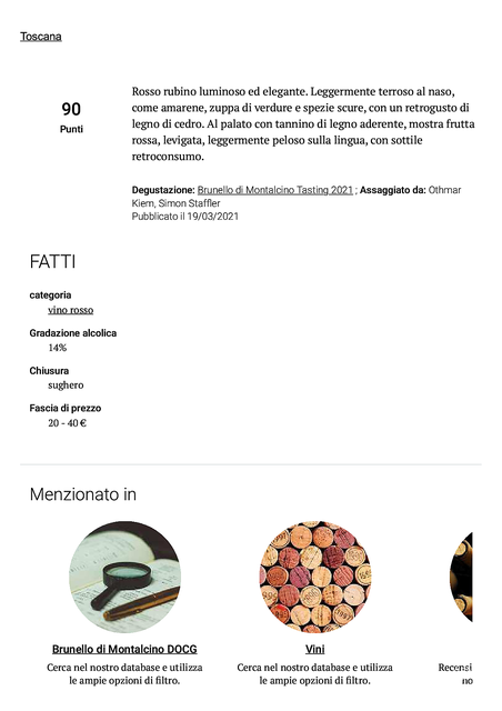 2021-03-19 - Review - Brunello di Montalcino DOCG 2016 - Falstaff