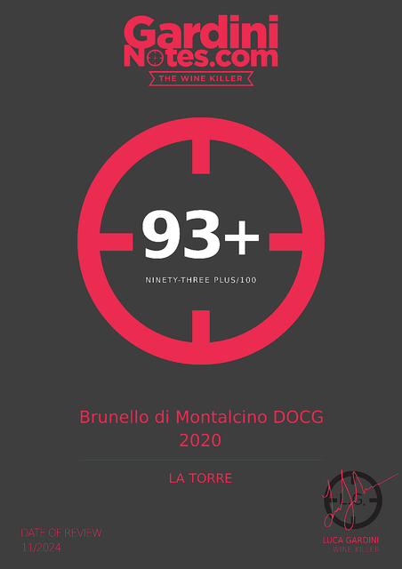 2024-11 - Review - Brunello di Montalcino DOCG 2020 - Gardini